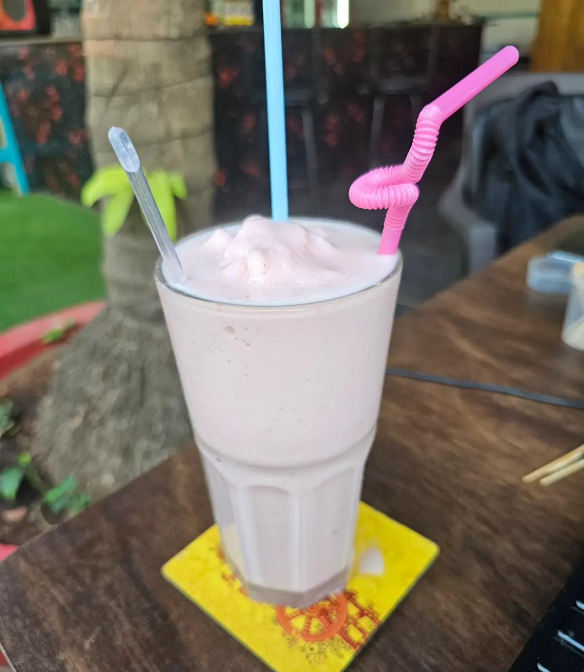 Strawberry lassi - the olives