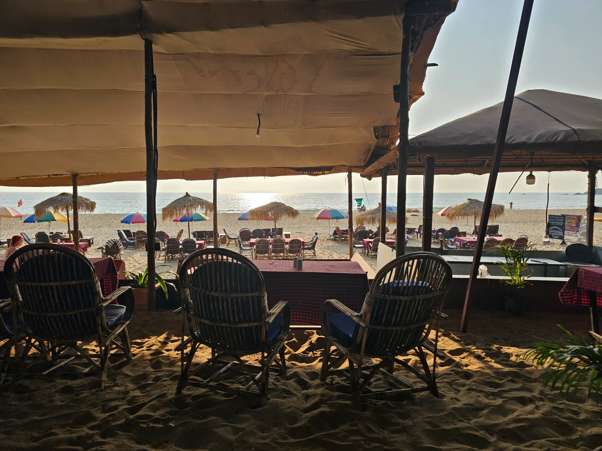 casa beach huts view